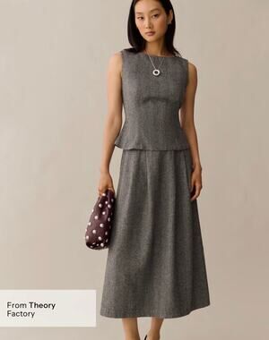 New few Moda O.P.T Aveline wool blend skirt set $222 sz 4